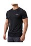 Men's Muscle Fit Sports T-Shirt Fitness Gym Training T-Shirt Short Sleeve - 2