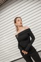 Off-Shoulder Long Sleeve Blouse - 2