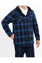ZENTHACE Mens Sherpa Lined Full Zip Check Jacket - 3