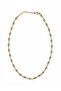 Eye Figured Zircon Stone Design Gold Necklace