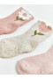 Esvab • Modern & Distinctive Floral Baby Girl Socks 3-Piece Set - 2