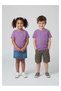 Unisex Kids Crew Neck Tshirt - Purple - 2