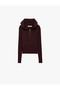 Viscose Slim Fit Long Sleeve Zippered Hooded Knitwear Sweater - 5