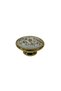 Gold/White Button Handle (198-12-D-16) - 3