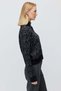 Women's Stand Collar Half Zipper Patterned Knitwear Sweater - 3