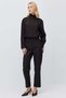 Women's High Waist Cuff Detailed Fabric Pants - 7