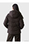 Two Mt Shop Quality Lcw Everyday Brown Hooded Women's Puffer Coat - 4