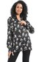 Womens Self patterned Turned Down Collar Modern
