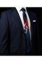 Ataturk Themed Special Design Navy Blue Color Men's Tie 7cm - with Special Box - 5
