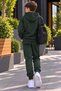 Boys' Zippered Hooded Rubberized Track Suit with Rubberized Legs - 2