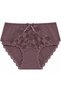 Large Size High Waist Floral Lace Bow Detailed Cotton Women's Panties