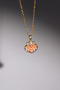 Steel pearl orange oyster necklace - 3
