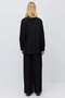 Women's Striped High Waist Wide Leg Draped Pants - 7