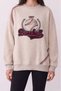 Baskı Nakış Detaylı Sweatshirt