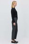 Women's High Waist Cuff Detailed Fabric Pants - 2