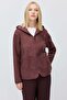 Women's Hooded Plush Fleece Sweatshirt - 3