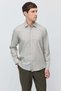 Men's Solid Color Regular Fit Long Sleeve Shirt - 5