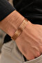 Men's Women's Copper Bracelet Copper Gold Double Row Chain Weave Model Adjustable Bracelet - 5
