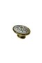 Gold/White Button Handle (198-12-D-16) - 2