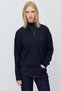 Women's Hair Braided Half Fisherman Zipper Knitwear Sweater - 5