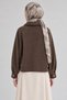 Firfir detail bomber jacket dark brown - 5