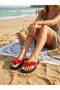 Mia Floral Non-Painful Black Beach Slippers Flip Flops Beach after Party Slippers