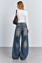 Washable Wide Leg Women's Jean Pants |   Mkw4611634-1 - 5