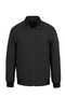 Men's Large Size Winter Polo Collar Pocket Black Coat Bonded Fabric - M002 - 2