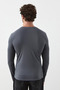 Taglio Men's Long Sleeve Gray T-Shirt - 6