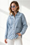 Women's Blue Pocketed Buttoned Denim Jacket Ckt-19000540 - 2