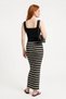 Fustă lungă slim fit în dungi - 5
