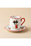 Porcelain Set of 2 Coffee Cups with Cat Figures - 3