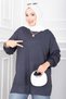 Slit Tunic Anthracite