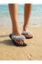 Mia Floral Non-Painful Black Beach Slippers Flip Flops Beach after Party Slippers - 2