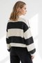 Women's Ecru Anthracite Lace Detailed Balloon Sleeve Crop Cardigan Hrk-19000506 - 6