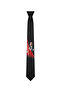 Black Special Design Tie with Ataturk Portrait and Turkish Flag (7 cm) - Comes with Special Box - 3