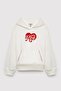 Heart Printed Girls' Sweatshirt M7S10198-70057 - 2