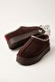 Trendy Women's Home and Outdoor Daily Use Closed-Front Boston Sabo Warm Lining Slippers Brown - 6