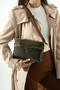 Vx-1450 Women's Faux Leather Adjustable Cross Strap Khaki Taba