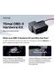طقم توصيل كهربائي قابل للتعديل OBD-II، قابس واجهة Type-C، مراقبة وقوف السيارات على مدار 24 ساعة لكاميرات لوحة القيادة - 2