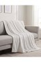 Ivory Striped Jacquard Blanket (Twin Size) - 3