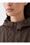 Alita City Lcw Everyday Brown Hooded Women's Raincoat with a Difference - 4