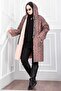 Zippered Hooded Boucle Cap Taba - 3