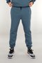 Men's Comfortable Fit Sweatpants Cotton Ribbed Fabric Ribbed Waistband 3 Pockets Petrol Blue - 8