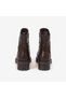 Women's 5.5cm Rubber Sole Zippered Genuine Leather Boots 6152 - 4
