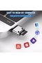قارئ بطاقات USB C Micro SD مع سلسلة مفاتيح، قارئ بطاقات ذاكرة من النوع C إلى Micro SD SDHC SDXC TF مع قابس أمريكي - 3