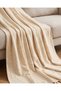 Cream Chenille Throw With Lurex - 6