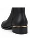 Women's Zippered Short Boots, Round Toe Low Thick Heel - 4