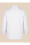 Durable Premium Alpaca Fabric Women's Chef Jacket - Double-Breasted Stand Collar Professional Chef Coat - Name Embroidery Gift White/Black - 2