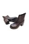 Thick-Heeled, Two-Strap, Elasticated, Half-Length Women's Daily Chelse Boots - 5